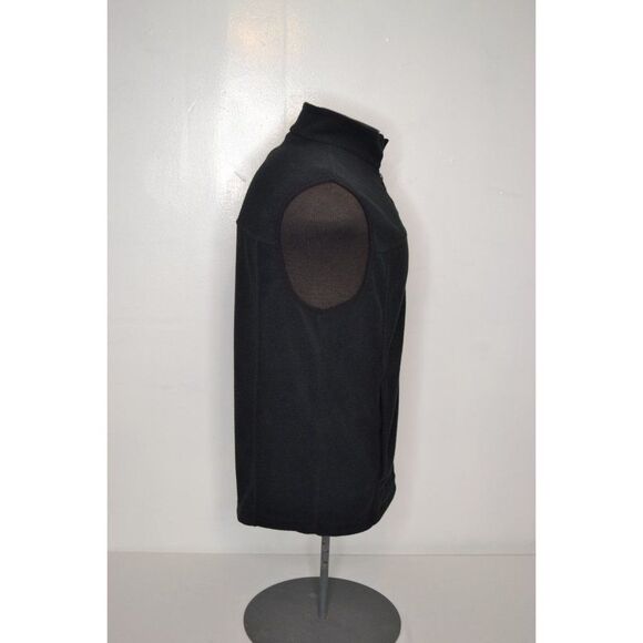Bass Pro Shop Men's Medium Black Fleece Zip Up Vest - Picture 5 of 11